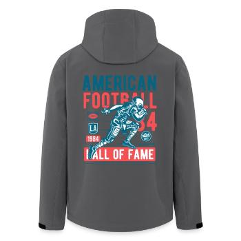 American Football Ballsport College Touchdown USA - Recycelte Männer Softshell-Jacke von Stanley/Stella - Anthrazit - Hinten - AI Model Male 185 light (185cm)