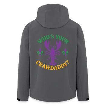 Wer ist dein Crawdaddy - Recycelte Männer Softshell-Jacke von Stanley/Stella - Anthrazit - Hinten - AI Model Male 185 light (185cm)