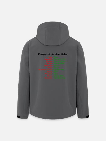 Kurzgeschichte einer Liebe - Recycelte Männer Softshell-Jacke von Stanley/Stella - Anthrazit