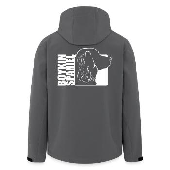 Boykin Spaniel Profil Hunde Hund Wilsigns - Recycelte Männer Softshell-Jacke von Stanley/Stella - Anthrazit - Hinten - AI Model Male 185 light (185cm)