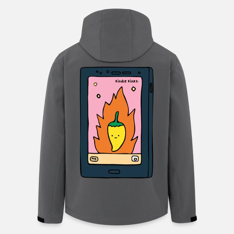 Spicy E-Reader "Kinks" Design | Funny BookT - Men’s Recycled Softshell Jacket by Stanley/Stella - anthracite