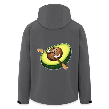 Rudern Avocado - Recycelte Männer Softshell-Jacke von Stanley/Stella - Anthrazit - Hinten - AI Model Male 185 light (185cm)