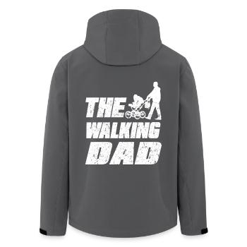 The Walking dad - Recycelte Männer Softshell-Jacke von Stanley/Stella - Anthrazit - Hinten - AI Model Male 185 light (185cm)
