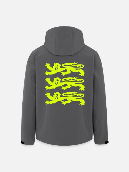 3 Lions - Recycelte Männer Softshell-Jacke von Stanley/Stella - Anthrazit