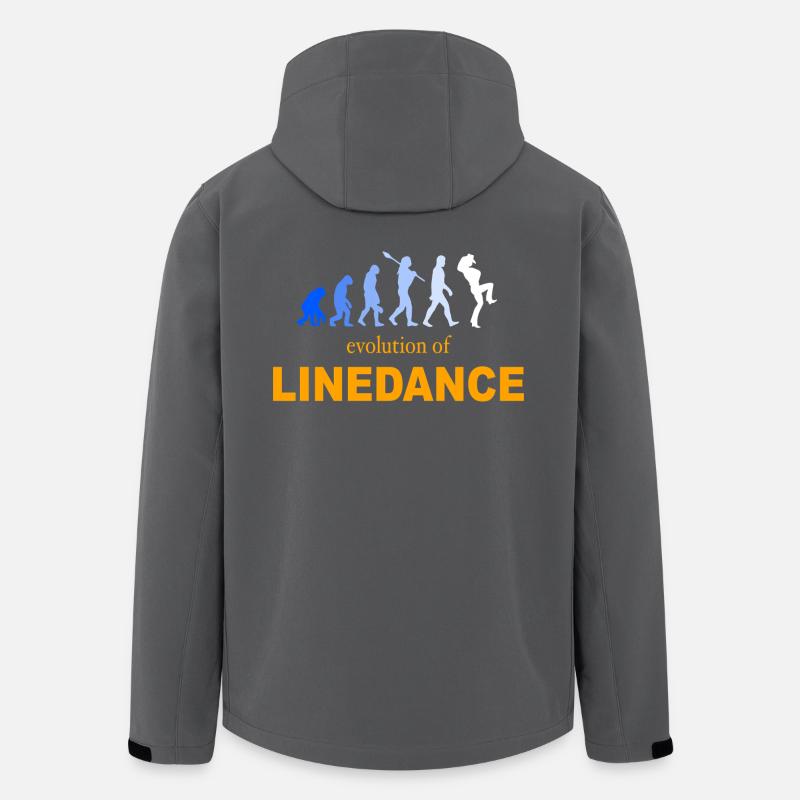 Evolution of Linedance - Men’s Recycled Softshell Jacket by Stanley/Stella - anthracite