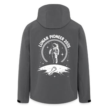 Lunar Pioneer 2025 - Recycelte Männer Softshell-Jacke von Stanley/Stella - Anthrazit - Hinten - AI Model Male 185 light (185cm)