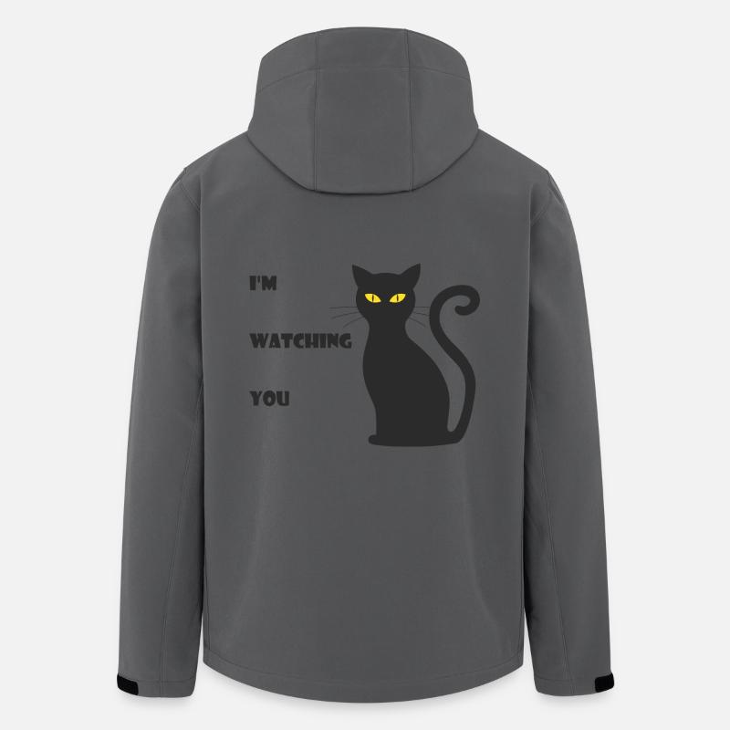 chat hérissé - Veste softshell homme en polyester recyclé Stanley/Stella - charbon