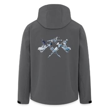 Tattoo ist Kunst - Recycelte Männer Softshell-Jacke von Stanley/Stella - Anthrazit - Hinten - AI Model Male 185 light (185cm)