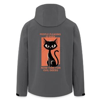 Den Menschen gefallen zu wollen, ist vorbei - Recycelte Männer Softshell-Jacke von Stanley/Stella - Anthrazit - Hinten - AI Model Male 185 light (185cm)