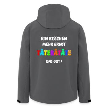 Karneval Köln Alaaf Helau Kostüm Fasching Lustig - Recycelte Männer Softshell-Jacke von Stanley/Stella - Anthrazit - Hinten - AI Model Male 185 light (185cm)