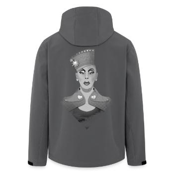 LGBT Drag Queen - Recycelte Männer Softshell-Jacke von Stanley/Stella - Anthrazit - Hinten - AI Model Male 185 light (185cm)