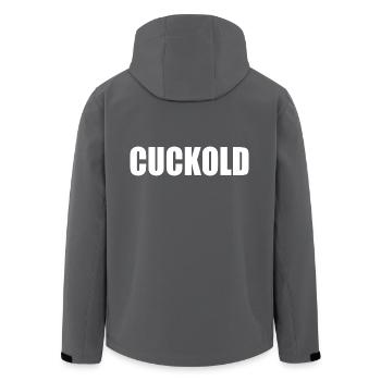Cuckold - Recycelte Männer Softshell-Jacke von Stanley/Stella - Anthrazit - Hinten - AI Model Male 185 light (185cm)