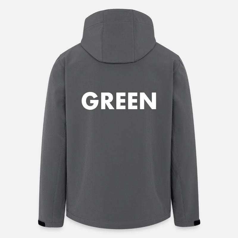 Green - Veste softshell homme en polyester recyclé Stanley/Stella - charbon
