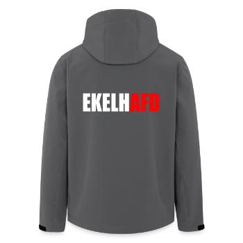 ekelhafd - Recycelte Männer Softshell-Jacke von Stanley/Stella - Anthrazit - Hinten - AI Model Male 185 light (185cm)