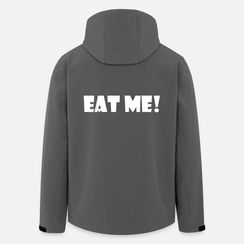 Eat me - Recycelte Männer Softshell-Jacke von Stanley/Stella - Anthrazit
