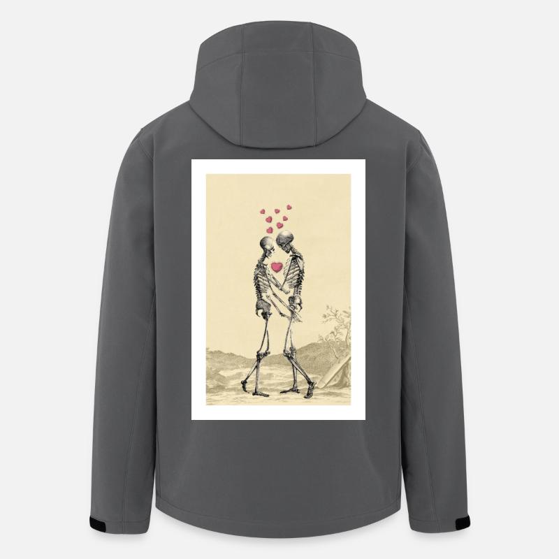 Affiche Amour éternel - Saint-Valentin - Veste softshell homme en polyester recyclé Stanley/Stella - charbon