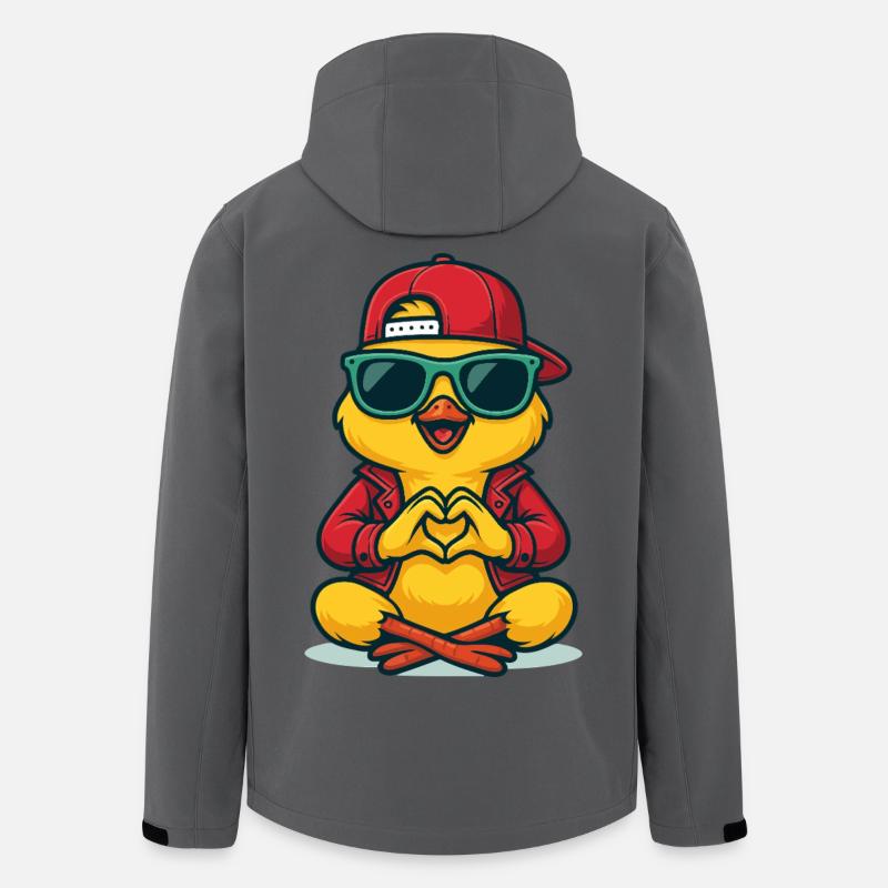 Chill Heart Chick - Recycelte Männer Softshell-Jacke von Stanley/Stella - Anthrazit