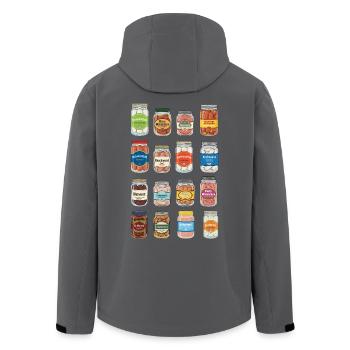 Würstchen Im Glas - Recycelte Männer Softshell-Jacke von Stanley/Stella - Anthrazit - Hinten - AI Model Male 185 light (185cm)