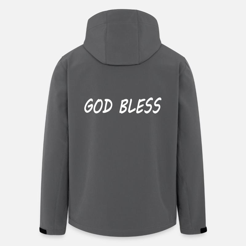 God bless - Men’s Recycled Softshell Jacket by Stanley/Stella - anthracite