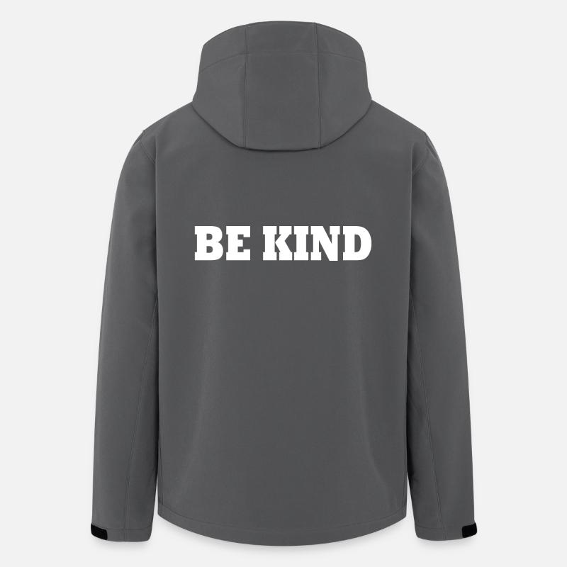 Be kind - Veste softshell homme en polyester recyclé Stanley/Stella - charbon