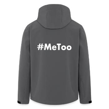 Metoo - Recycelte Männer Softshell-Jacke von Stanley/Stella - Anthrazit - Hinten - AI Model Male 185 light (185cm)