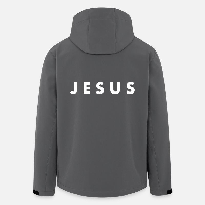Jesus - Men’s Recycled Softshell Jacket by Stanley/Stella - anthracite