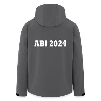 Abi 2024 - Recycelte Männer Softshell-Jacke von Stanley/Stella - Anthrazit - Hinten - AI Model Male 185 light (185cm)