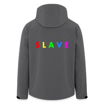 Slave - Recycelte Männer Softshell-Jacke von Stanley/Stella - Anthrazit - Hinten - AI Model Male 185 light (185cm)