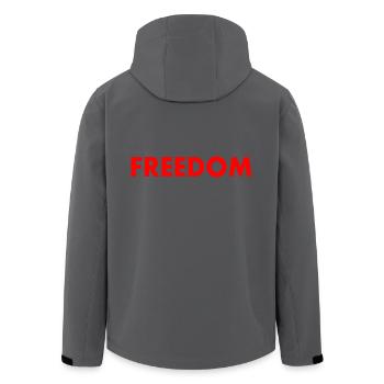 FREEDOM - Recycelte Männer Softshell-Jacke von Stanley/Stella - Anthrazit - Hinten - AI Model Male 185 light (185cm)