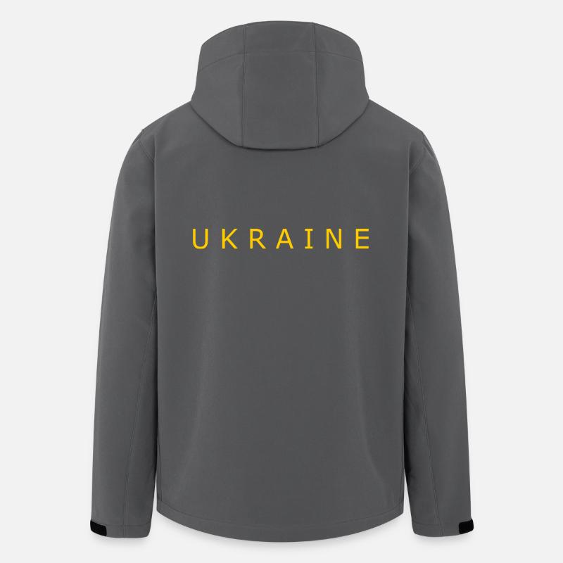 Ukraine - Veste softshell homme en polyester recyclé Stanley/Stella - charbon