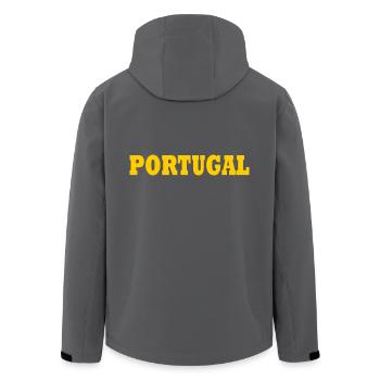portugal - Recycelte Männer Softshell-Jacke von Stanley/Stella - Anthrazit - Hinten - AI Model Male 185 light (185cm)