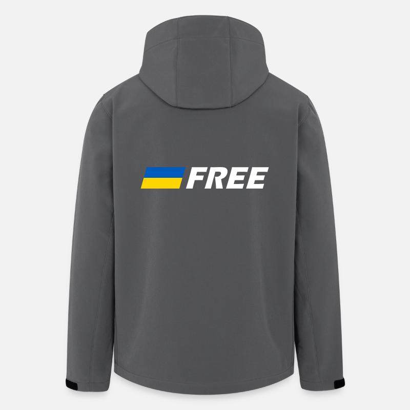 Free ukraine - Recycelte Männer Softshell-Jacke von Stanley/Stella - Anthrazit