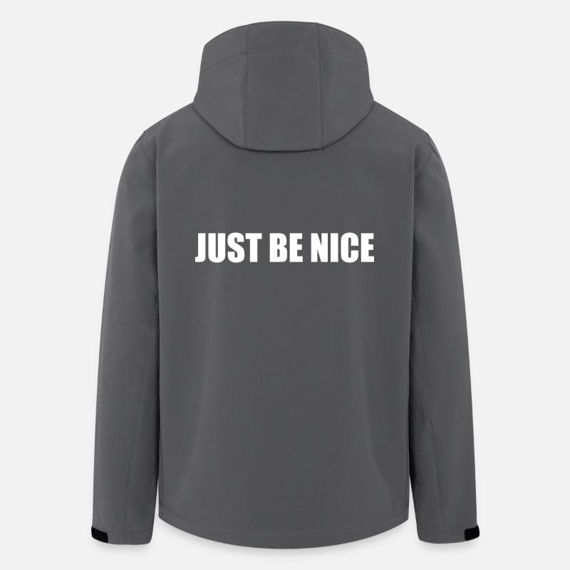 Just be nice - Men’s Recycled Softshell Jacket by Stanley/Stella - anthracite