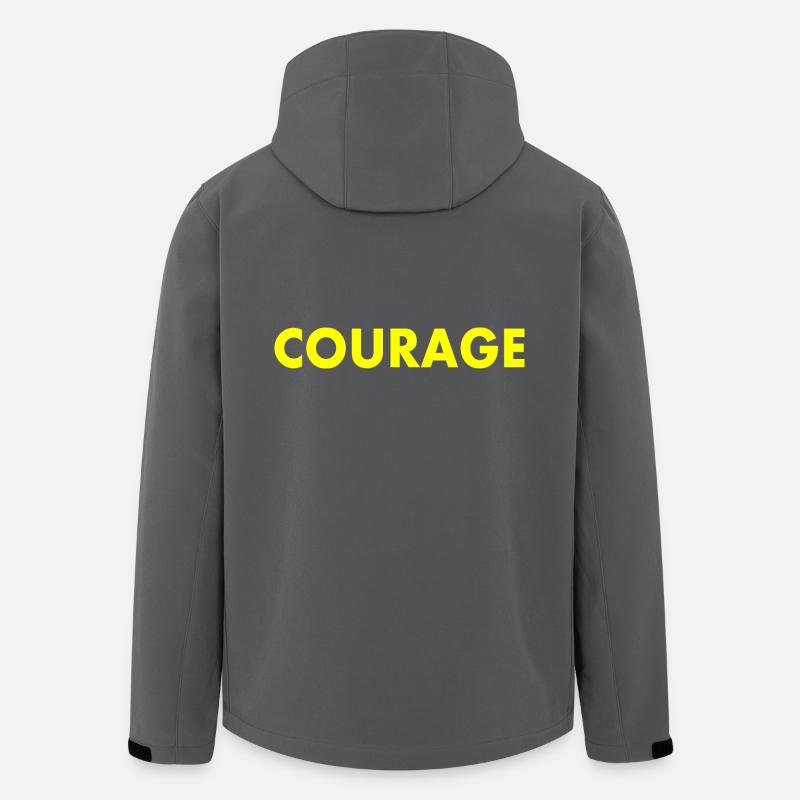 Courage - Recycelte Männer Softshell-Jacke von Stanley/Stella - Anthrazit