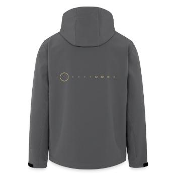 Sonnensystem - Recycelte Männer Softshell-Jacke von Stanley/Stella - Anthrazit - Hinten - AI Model Male 185 light (185cm)