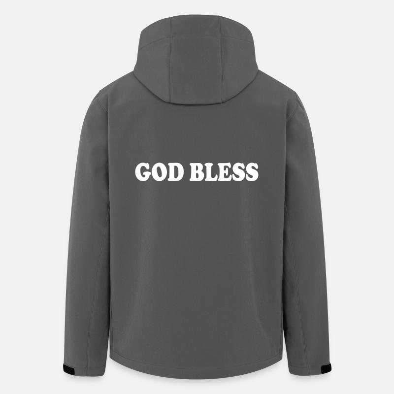 God bless - Men’s Recycled Softshell Jacket Discoverer by Stanley/Stella - anthracite