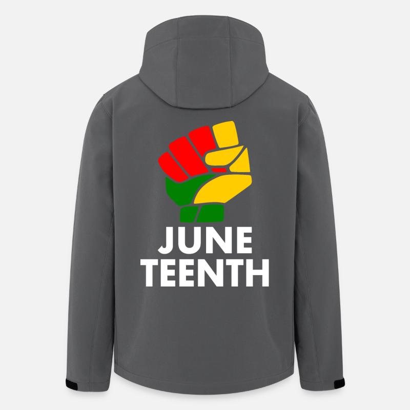 juneteenth - Men’s Recycled Softshell Jacket by Stanley/Stella - anthracite