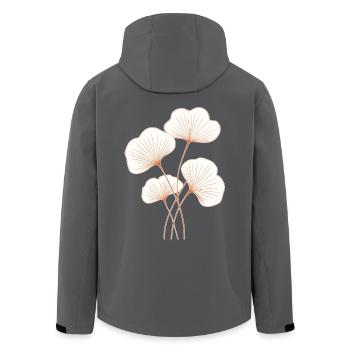 Ginkgo - Recycelte Männer Softshell-Jacke von Stanley/Stella - Anthrazit - Hinten - AI Model Male 185 light (185cm)