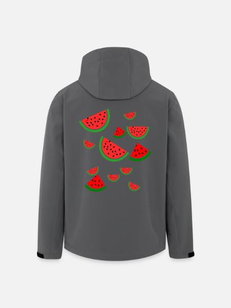 Wassermelone Melone - Recycelte Männer Softshell-Jacke von Stanley/Stella - Anthrazit