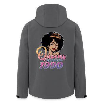 Königinnen werden 1990 geboren - 32. Geburtstag für Frauen - Recycelte Männer Softshell-Jacke von Stanley/Stella - Anthrazit - Hinten - AI Model Male 185 light (185cm)