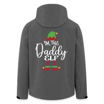 Papa Elf Niedliches lustiges passendes Weihnachtskostüm - Recycelte Männer Softshell-Jacke von Stanley/Stella - Anthrazit - Hinten - AI Model Male 185 light (185cm)