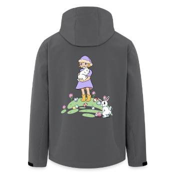 Ostern Osterhase Kinder Kaninchen Ostereier Eier - Recycelte Männer Softshell-Jacke von Stanley/Stella - Anthrazit - Hinten - AI Model Male 185 light (185cm)