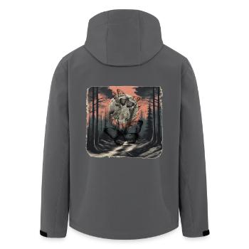Wald Dark Insekten Schmetterling Falter Natur - Recycelte Männer Softshell-Jacke von Stanley/Stella - Anthrazit - Hinten - AI Model Male 185 light (185cm)