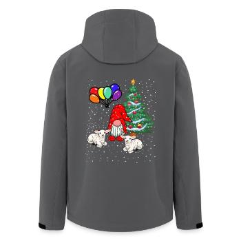 LGBT Nikolaus Weihnachtsmann - Recycelte Männer Softshell-Jacke von Stanley/Stella - Anthrazit - Hinten - AI Model Male 185 light (185cm)