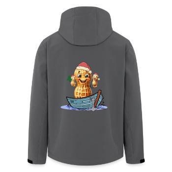 Erdnuss Seefahrer Nikolaus Weihnachtsmann Ahoi - Recycelte Männer Softshell-Jacke von Stanley/Stella - Anthrazit - Hinten - AI Model Male 185 light (185cm)