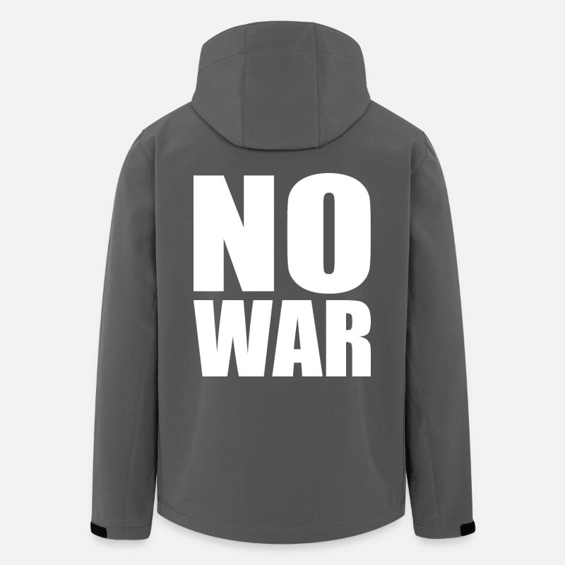 No war - Men’s Recycled Softshell Jacket by Stanley/Stella - anthracite