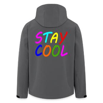 Stay cool - Recycelte Männer Softshell-Jacke von Stanley/Stella - Anthrazit - Hinten - AI Model Male 185 light (185cm)