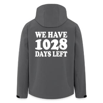 we have 1028 days left - Recycelte Männer Softshell-Jacke von Stanley/Stella - Anthrazit - Hinten - AI Model Male 185 light (185cm)