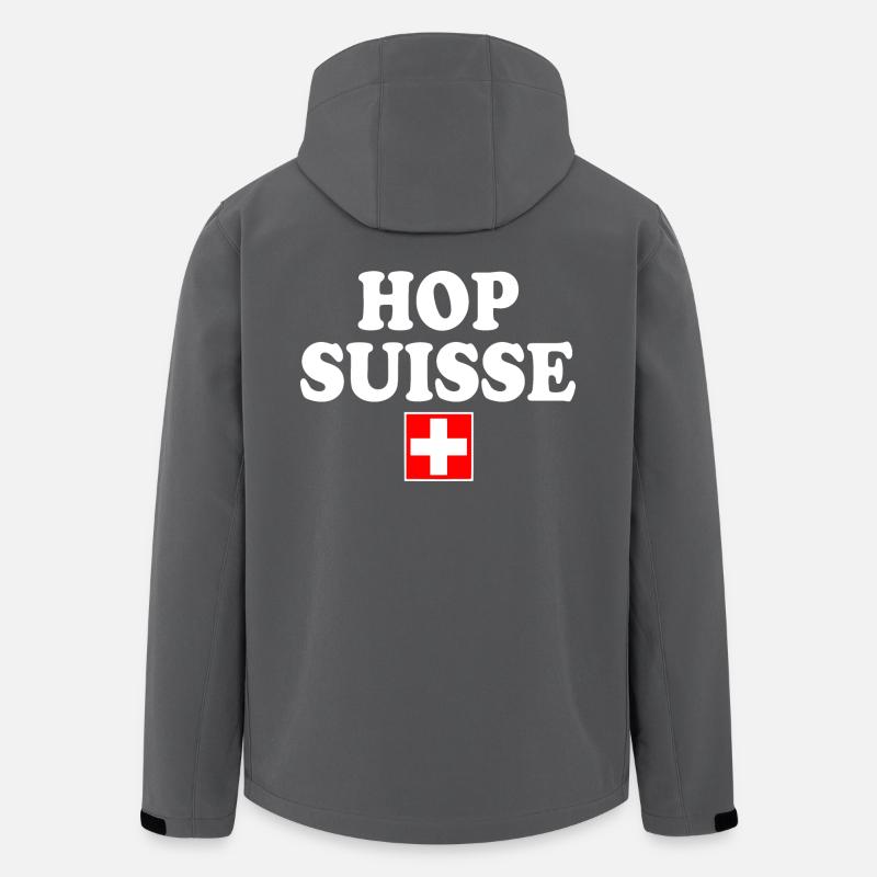 Hop suisse - Men’s Recycled Softshell Jacket by Stanley/Stella - anthracite