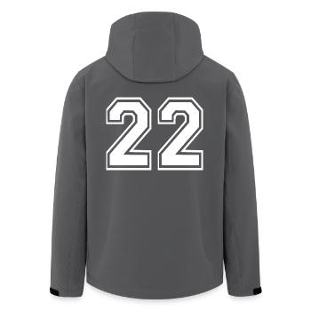 22 - Recycelte Männer Softshell-Jacke von Stanley/Stella - Anthrazit - Hinten - AI Model Male 185 light (185cm)